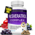 Resveratrol Supplement 1800Mg Trans-Resveratrol for Antioxidant Anti-Aging Support 90 Capsules